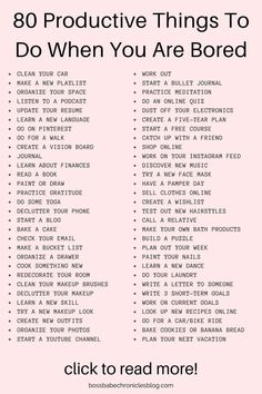 Things To Do To Be Productive, Things To Put In Jars, How To Be More Productive, How To Be That Girl, Things To Do When Your Bored, Things To Organize, To Do List Ideas, How To Be Productive