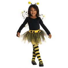 Halloween Tutu Costumes, Minnie Mouse Tutu Dress, Bumble Bee Costume, Birthday Costume, Toddler Dance, Fairy Halloween Costumes, Bee Costume, Book Week Costume, Princess Cosplay