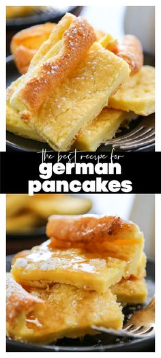 the recipe for german pancakes is so easy to make, and it's delicious