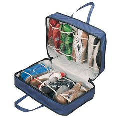 Protect valuable footwear while keeping it neatly organized with the WalterDrake Shoe Storage Travel Bag. Featuring a zipper on three sides, it opens to hang full length inside a closet, allowing convenient access to its contents. This handy shoe storage bag holds as many as eight pairs of women's footwear and approximately four pairs of men's. The zippered shoe bag is made of vinyl for easy care. Use it whenever you travel or keep it in your closet for convenient year-round storage. Size: One S Packing Shoes, Capas Samsung, Shoe Bags For Travel, Shoe Storage Bags, Travel Nursing, Shoe Bags, Travel Shoes, Packing Tips For Travel, Bag Organization