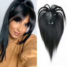 PRICES MAY VARY. Upgrade Look Instantly: Our hair toppers for women with thinning hair is the perfect solution for whom meet slight hair loss, thinning hair, or gray hair problems. It is hair toppers with bangs, will add hair volume and thickness, bring a new hairstyle and looks younger in minutes without any hurt for your natural hair and scalp. Lift confidence and charming. Hand-tied Natural Lace Base: Hair toppers clip on bangs is with the silky and strong lace base, the hair is tied on it on Human Hair Toppers For Thinning Hair For Women, Curly Hair Topper, Grey Hair Problem, Hair Toppers For Thinning Hair, Black Hair Pieces, Hair Clip Ins, Hair Toppers For Women, 12 Inch Hair, Hair Pieces For Women