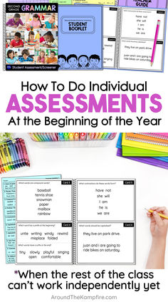 FREE 2nd and 3rd grade grammar assessments. Third Grade Grammar Activities, Third Grade Grammar, Goal Setting Activities, Student Assessment, Grammar Practice, Grammar Activities