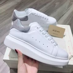 Alexander Mcqueen Trainers, Alexander Shoes, Mcqueen Sneakers, Alexander Mcqueen Sneakers, Alexander Mcqueen Shoes, White Nike Shoes, Girly Shoes, Swag Shoes, Sneakers Outfit