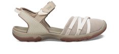 A new closed-toe sandal to the beloved Tirra family, the Tirra CT delivers the same function and versatility of its predecessors with enhanced forefoot protection. A breathable mesh upper has been combined with earth-friendly REPREVE® recycled polyester straps and a contoured EVA footbed to keep feet happy and toes protected. | Best for: Light hikes, Getting around town, All-day wear Quick-dry webbing made from recycled plastic using traceable, verifiable REPREVE® polyester yarn by Unifi® suppor Closed Toe Sandals, Polyester Yarn, Vegan Shoes, Toe Sandals, Earth Friendly