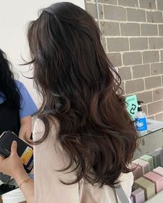 Korean Wavy Hair, Wavy Hair Perm, Korean Long Hair, Wave Perm, Long Hair Waves, Extension Hair, Hair Inspiration Long