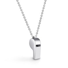 PRICES MAY VARY. Fashion Style - This Sterling Silver Whistle Pendant Necklace adds a touch of glamour to your everyday look. Classic Design creates a Elegance & shiny sheen a modern look. Whistle shape, not too thick, only the proper volume. It's the perfect Jewelry for everyday wear, whether it's casual jeans and a T-shirt or dress. For fashion declarations, wear and overlay and stratify with other pieces. STYLE- An Ideal In Style Necklace For Every Man & Woman Wardrobe.You'll love it [TOP CRA Woman Wardrobe, Whistle Necklace, Edgy Jewelry, Pendant Choker, Rolo Chain, Fine Jewelry Gift, Style Necklace, Casual Jeans, Gifts For Teens