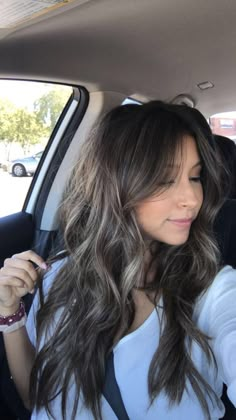 Subtle Ashy Highlights, Layer Hair, Long Layer, Ash Brown Hair Color, Brown Hair Shades, Ash Brown Hair, Dark Ash, Balayage Blonde