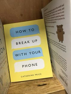 an open book on how to break up with your phone by catherine price