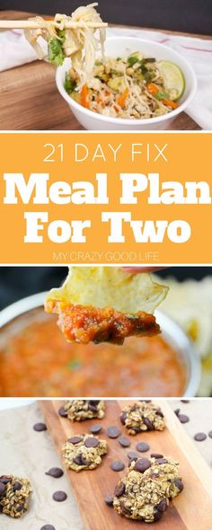 the meal plan for two is ready to be eaten