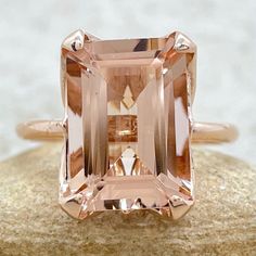 Morganite Solitaire Ring, Pink Diamond Engagement Ring, Pink Engagement Ring, Semiprecious Stone Jewelry, Morganite Diamond, Pink Morganite, Flower Petal, Jewelry Lookbook, Lovely Ring