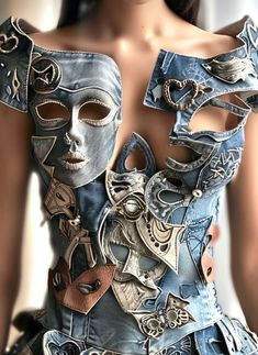 Denim Diy Clothes, Wedding Dresses Ideas, Sustainable Denim, Mode Editorials, Mode Kimono, The Pentagon, Fashion Fail, Denim Diy