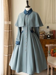 Retro Classic Forest Pleats Skirt – Belchic Fleur Delacour Costume, Dress Coat, Vestidos Vintage, Dyed Dress, Vintage Elegant, Classic Dress, Lolita Dress, Mode Vintage, Mode Inspiration