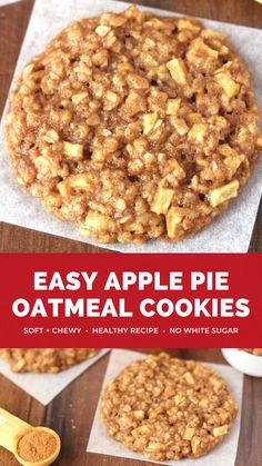 an easy apple pie oatmeal cookies recipe