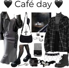 Dark Girly Outfits, Soft Goth, Corporate Goth, Alt Outfits, Brown Fits, Alt Girl, Aesthetic Style, Mood Board Fashion, Gothic Outfits