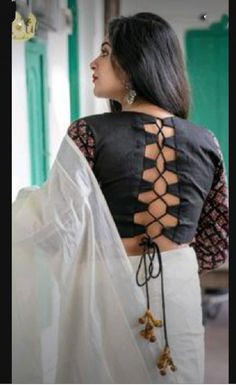 Latest Blouse Back Designs, Trending Blouse Design, Blouse Back Designs, Floral Blouse Designs, Trending Blouse, Simple Blouses, Cocktail Attire For Women, New Saree Blouse Designs, Backless Blouse Designs