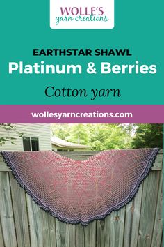 an image of a shawl with the words earthstar shawl written below it