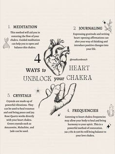 how to unblock your heart chakra, 4 ways to unblock your heart chakra Heal The Heart Chakra, Closed Heart Chakra, Heart Chakra Herbs, How To Clear Heart Chakra, How To Cleanse Chakras, High Heart Chakra, Blocked Heart Chakra Symptoms, How To Unblock Your Heart Chakra, How To Unblock Chakras For Beginners