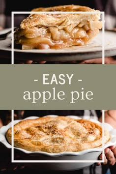 Easy Apple Pie Canned Apple Pie Recipes, Apple Pie Recipe Easy Simple, Lazy Apple Pie, One Crust Apple Pie Recipe Easy, Pillsbury Apple Pie Recipe, Apple Pie With Premade Crust, Two Crust Apple Pie, Easy Apple Pie Recipe With Premade Crust, Easy Apple Pie With Premade Crust