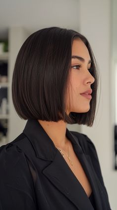 36 Stunning Espresso Brown Hair Color Hairstyles for Every Hair Length Bob Brown Hair, Espresso Brown Hair, Bobs Hairstyles, Brown Bob Hair, Hair Color Hairstyles, Bob Hair Color, Color Hairstyles, Short Bobs, Short Brown Hair