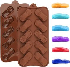 car shaped chocolate molds in different colors