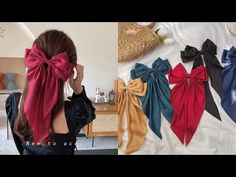 DIY Tutorial for Making a Long Tail Hair Ribbon 🎀 How to Make a Long Ribbon - YouTube Diy Hair Ribbon Bows, Handmade Hair Bows Tutorial, Hair Ribbon Tutorial, Hair Ribbons Diy, Ribbon Tutorial, Diy Ponytail, Ribbon Curls, Unicorn Hair Color