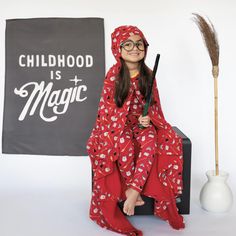 Print Fleece Hooded Blanket in Crimson Magical World Note Cute, Sleepover Bag, Enchanted Wood, Muslin Baby, Toddler Blanket, Cozy Autumn, Nursing Tops, Autumn Vibes, Magical World