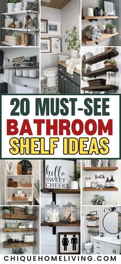 20 must see bathroom shelf ideas