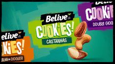 an advertisement for some kind of food that is advertising cookies and cashews on it