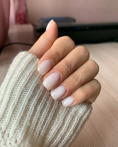 Milky Nails, Simple Gel Nails, Soft Nails, Dipped Nails, Funky Nails