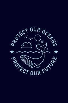 the logo for project our oceans, protect our future on a dark background with stars