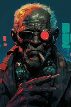 #cyberpunk #oldpeople #man #woman Cyberpunk Art Male, Cyberpunk Dnd, Male Cyberpunk, Cyberpunk Drawing, Cyberpunk Oc, Cyberpunk Men, Cyberpunk Male