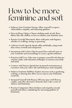 How To Be Soft Spoken, How To Speak More Feminine, How To Stop Being Lustful, How To Sound More Feminine, Being More Feminine Tips, How To Be Approachable, How To Be More Feminine Tips Clothing, Being Feminine Tips, How To Be Girly