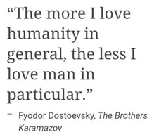 a quote from fyodor dostoevsy, the brothers karamazov