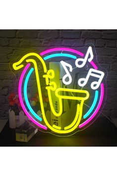 Jazz Saxophone Neon Decor Music Themed Bedroom, Witch Room Decor, Room Decor Grunge, Room Decor Dark, Neon Signs Home, Neon Decor, Vintage Room Decor, Light Up Signs, Novelty Lighting