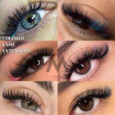 Colored Lash Extensions, Lash Maps, Lash Extensions, False Eyelashes, Lashes, Color