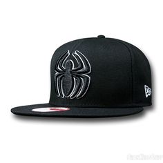 Images of Spiderman Symbol Black 9Fifty Cap Spider Man Symbol, White Spider Man, Spiderman Symbol, Spider Man Suit, Marvel Hats, Spiderman Man, Spiderman Images, Black And White Spider, Black Baseball Cap