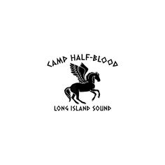 the logo for camp half - blood long island sound