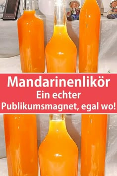 Mandarinenlikör Rezept - Ein echter Publikumsmagnet, egal wo! Limoncello Recipe, Halloween Snack, Liqueurs Recipes, Winter Drinks, Halloween Snacks, Mojito