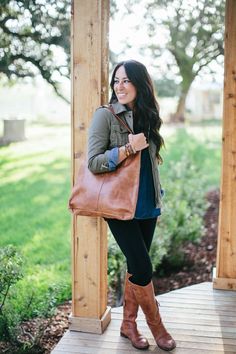 Fall Wardrobe Essentials - Magnolia Market High Boots Outfit, Fall Wardrobe Essentials, Rock Outfit, Joanna Gaines