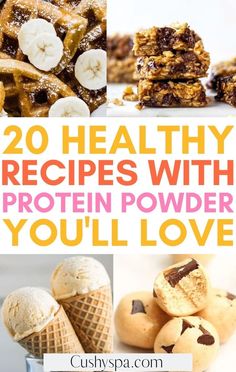 20 healthy recipes with protein powder you'll love to eat for breakfast or dessert