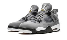 100% AUTHENTIC, BRAND NEW, NEVER WORN, WITH THE ORIGINAL BOX, Men's 2019 Nike Air Jordan 4 Retro 'Cool Grey' 308497-007 Size: US 9.5   Colorway: Cool Grey/Chrome/Dark Charcoal  Released in August 2019 to help celebrate the 30th anniversary of the silhouette, the Air Jordan 4 Retro 'Cool Grey' 2019 brings back a 2004 colorway. The shoe's nubuck upper appears in Cool Grey, with Dark Charcoal providing a complement on the signature eyelets. The tongue sports a Flight tag with a hit of Varsity Maize Jordan 4 Retro Cool Grey, Jordan 4 Cool Grey, 70s Converse, Retro Jordans, Nike X Travis Scott, Nike Air Jordan 4, Converse Run, Jordan 4s, Converse Run Star