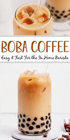 boba coffee is an easy and tasty drink for the one - hour barista