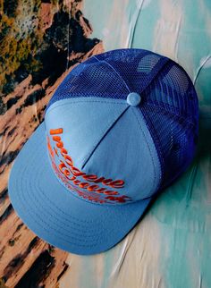 the "bronco" trucker in blue – imogene + willie Nashville Shopping, Imogene Willie, Invert Colors, Watch Cap, Wool Caps, Perfect Jeans, Cool Hats, Slate Blue, Hat Making