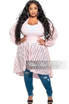 Cotton% 55 Polyester% 40 Spandex% 5 No Lining Included Chic And Curvy, Dusters, High Waist Bottoms, Playsuit, Pastel Pink, High & Low, High Low, Final Sale, Duster Coat