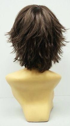 Brown Cosplay, Short Shag Hairstyles, Hair With Layers, Shag Hairstyles, Short Layered, Curly Bob Hairstyles, Trending Hairstyles, Short Hair With Layers, Back View