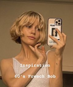 Wavy French Bob, Blonde French Bob, Grown Out Blonde Hair, French Bobs, Dark Blonde Bobs, French Haircut