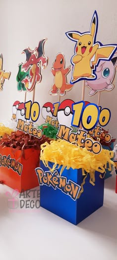 pokemon themed birthday party decorations and centerpieces