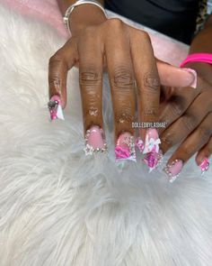 Nail Appointment, Girly Acrylic, Colored Acrylic, Cute Acrylic Nail Designs