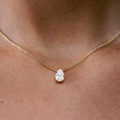 Île Pear Necklace | Or & Elle