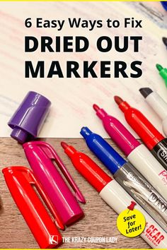 six easy ways to fix dried out markers with the help of crayon pens